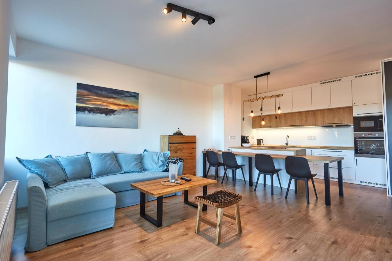 Mountain Apartments Klinovec Hexagon Loučná pod Klínovcem Dış mekan fotoğraf