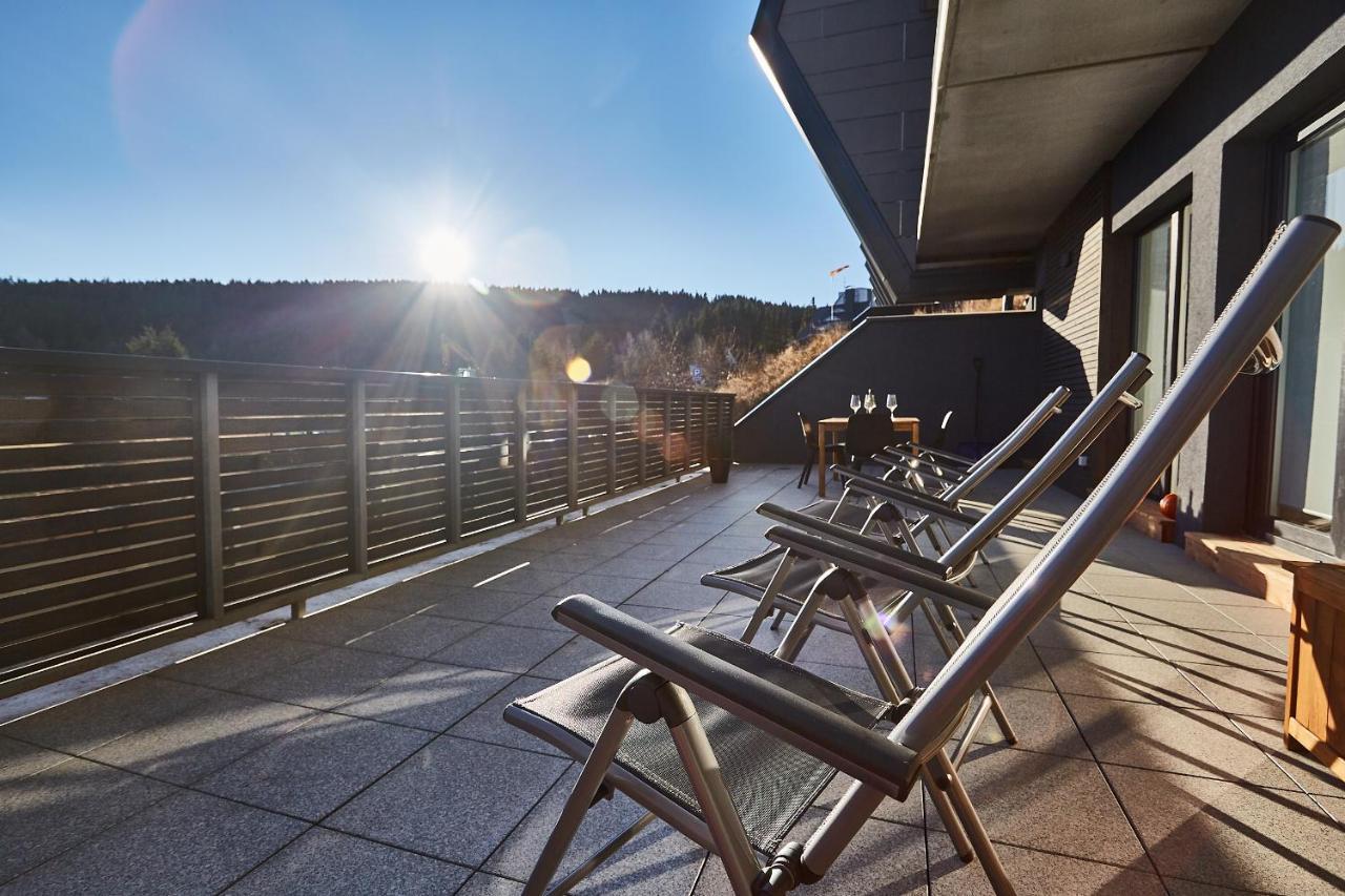 Mountain Apartments Klinovec Hexagon Loučná pod Klínovcem Dış mekan fotoğraf