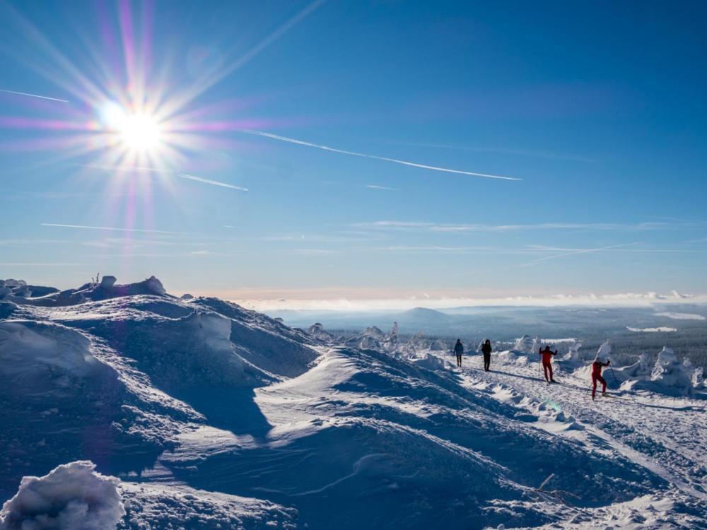 Mountain Apartments Klinovec Hexagon Loučná pod Klínovcem Dış mekan fotoğraf