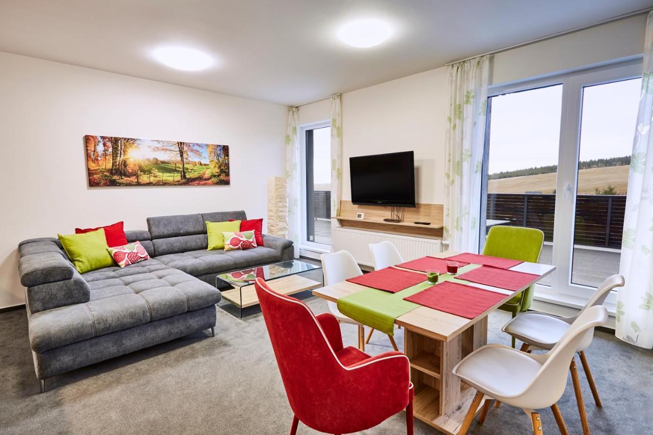 Mountain Apartments Klinovec Hexagon Loučná pod Klínovcem Dış mekan fotoğraf